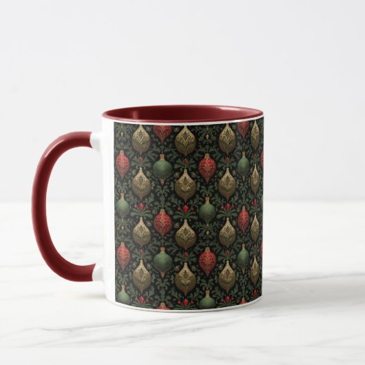 Festlicher Damast  Tasse (Links)