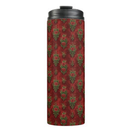 Festlicher Damast Thermosbecher
