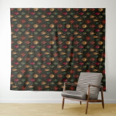 Festlicher Damast  Wandteppich (Beispiel (Horizontal))