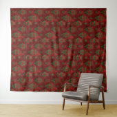 Festlicher Damast Wandteppich (Beispiel (Horizontal))