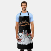 Festlicher Eisbär, Pinguin, Siegel Schürze (Getragen)