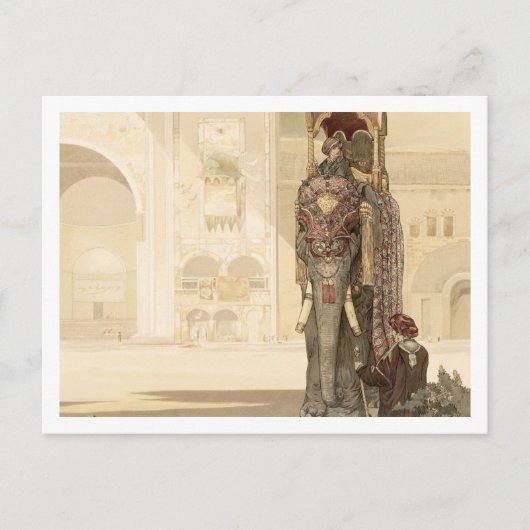 Festlicher Elefant aus dem "Dschungelbuch" von Rud Postkarte (Vorderseite)