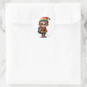 Festlicher Elf mit stilvollem Outfit Sticker (Tasche)