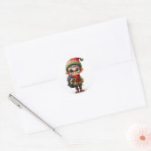 Festlicher Elf mit stilvollem Outfit Sticker (Umschlag)