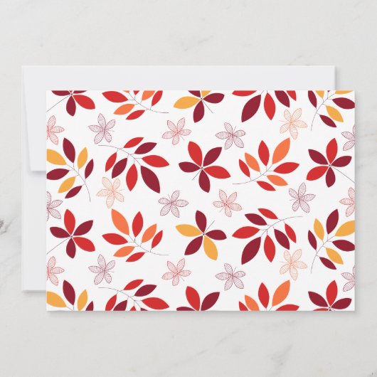 Festlicher Erntedank Einladung (Rückseite)