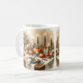 Festlicher Erntedank Feiertag Abendessen Tasse (Vorderseite Links)