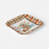 Festlicher Erntedank Gnomes Pappteller (Gewinkelt)