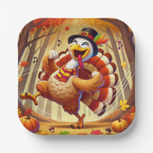 Festlicher Erntedank Türkei Papier Teller