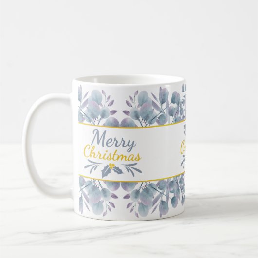 Festlicher Eukalyptus Kaffeetasse (Links)
