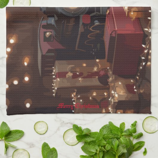 Festlicher Express Geschirrtuch (Gefaltet)