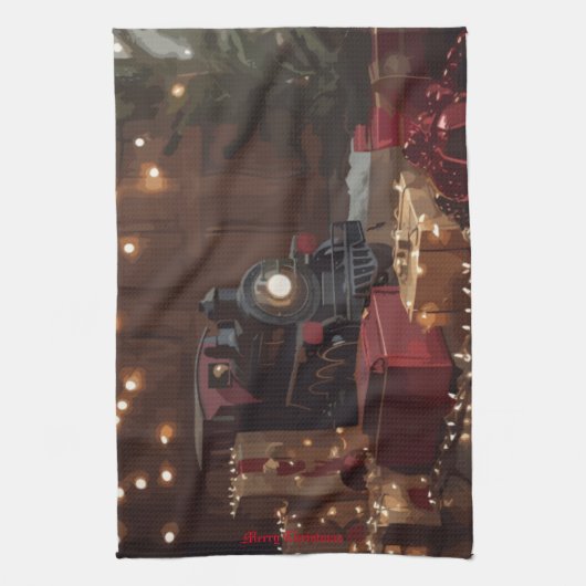 Festlicher Express Geschirrtuch (Vertikal)