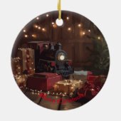 Festlicher Express Keramik Ornament (Hinten)