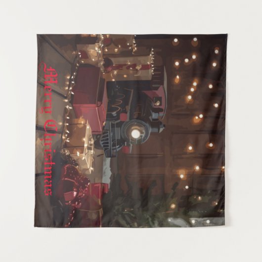 Festlicher Express Wandteppich (Vorderseite (Horizontal))