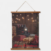 Festlicher Express Wandteppich Mit Holzrahmen (Vorderseite)