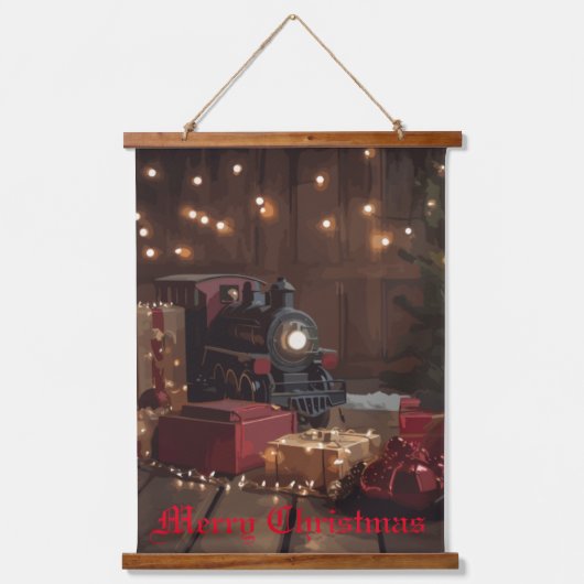 Festlicher Express Wandteppich Mit Holzrahmen (Vorderseite)