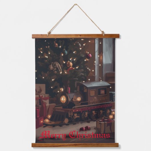 Festlicher Express Wandteppich Mit Holzrahmen (Vorderseite)