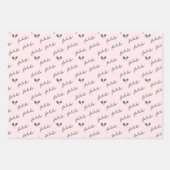 Festlicher Fala Weihnachtsbaum Vintag Pink Truck Geschenkpapier Set (Vorderseite 2)