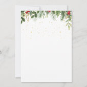 Festlicher Feiertag Cocktail Party Weihnachten Einladung (Rückseite)