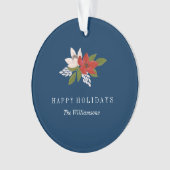 Festlicher Feiertag mit Blumen Ornament (Vorderseite)