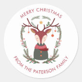 Festlicher Feiertag Runder Aufkleber (Vorderseite)