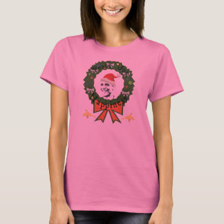 Festlicher Feiertags-der langen Hülsen-Frauen T-Shirt