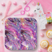 Festlicher Flair Gemusterte Plattendekoration Deli Pappteller (Party)