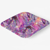 Festlicher Flair Gemusterte Plattendekoration Deli Pappteller (Gewinkelt)