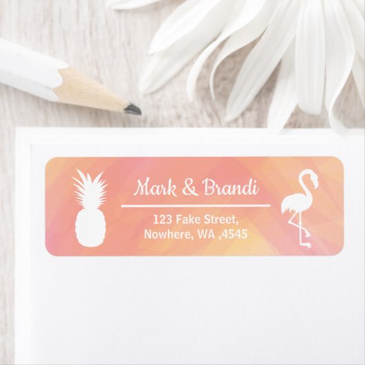 Festlicher Flamingo & Ananas Wasserfarbe Geburtsta (Insitu)