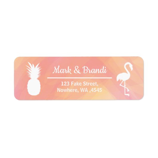 Festlicher Flamingo & Ananas Wasserfarbe Geburtsta (Vorne)