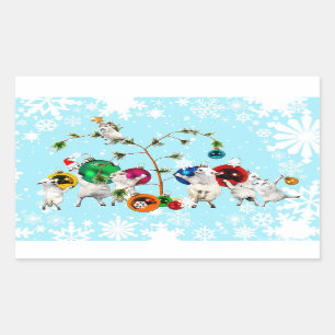 Festlicher Fleece-Flitter up Aufkleber