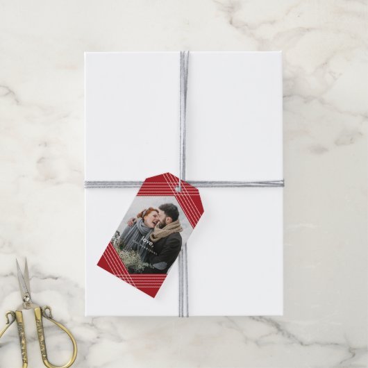 Festlicher Fokus | Rot | Geschenkanhänger (Mit Garn)