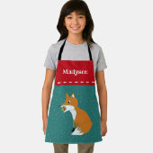 Festlicher Fox mit einem Weihnachtsgeschmack Perso Schürze (Insitu)