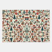 Festlicher Fungi Geschenkpapier Set (Vorderseite)