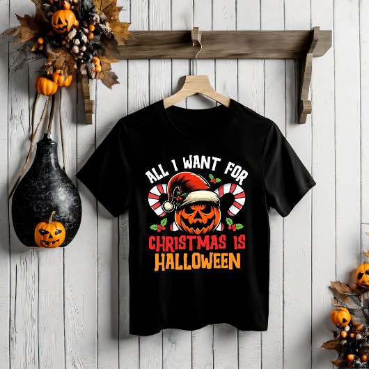 Festlicher Fusionsspass: Halloween trifft Weihnach T-Shirt