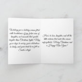 Festlicher Fußball - Touchdown Holiday Cheer Gruß Karte (Innenseite)