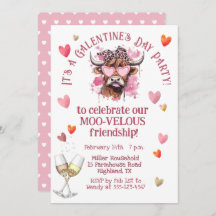 Festlicher Galentinstag Hereford Kuh