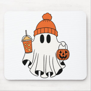 Festlicher Geist mit Pumpkin-Körbe und eingezähmte Mousepad