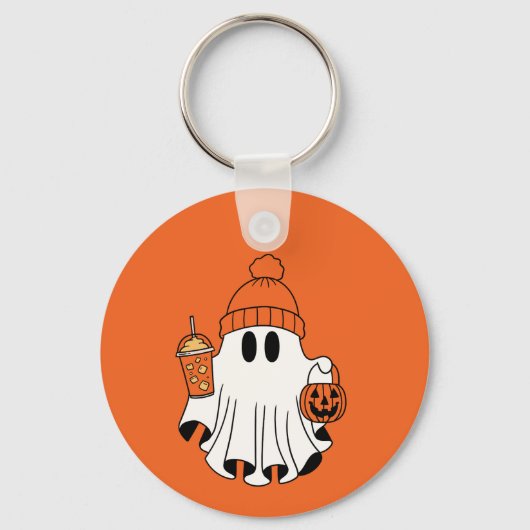 Festlicher Geist mit Pumpkin-Körbe und eingezähmte Schlüsselanhänger (Rückseite)