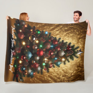 "Festlicher Glanz entdeckt" Fleecedecke