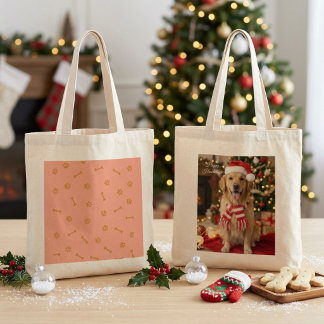 Festlicher Golden Retriever Weihnachtsmann Hut Fei Tragetasche