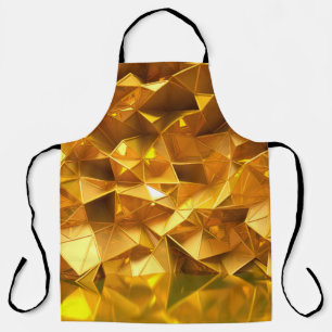 Festlicher goldener Hintergrund mit Dreiecken, Bad Schürze