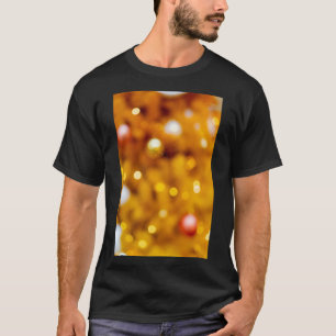 Festlicher goldener Weihnachts-Bokeh-Hintergrund T-Shirt