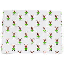 Festlicher Grüner und Gold Kasky Weihnachtsmann