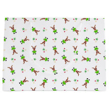 Festlicher Grüner und Gold Kasky Weihnachtsmann