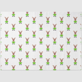 Festlicher Grüner und Gold Kasky Weihnachtsmann Seidenpapier