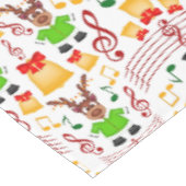 Festlicher Grüner und Gold Kasky Weihnachtsmann Tischdecke (Schrägansicht)