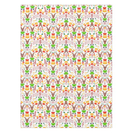 Festlicher Grüner und Gold Kasky Weihnachtsmann Tischdecke