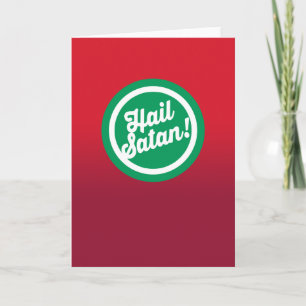 Festlicher Hagel Satan Feiertagskarte