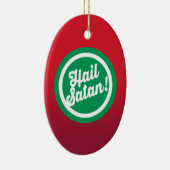 Festlicher Hagel Satan Keramikornament (Rechts)