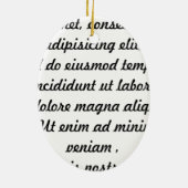 Festlicher Hagel Satan Keramikornament (Hinten)